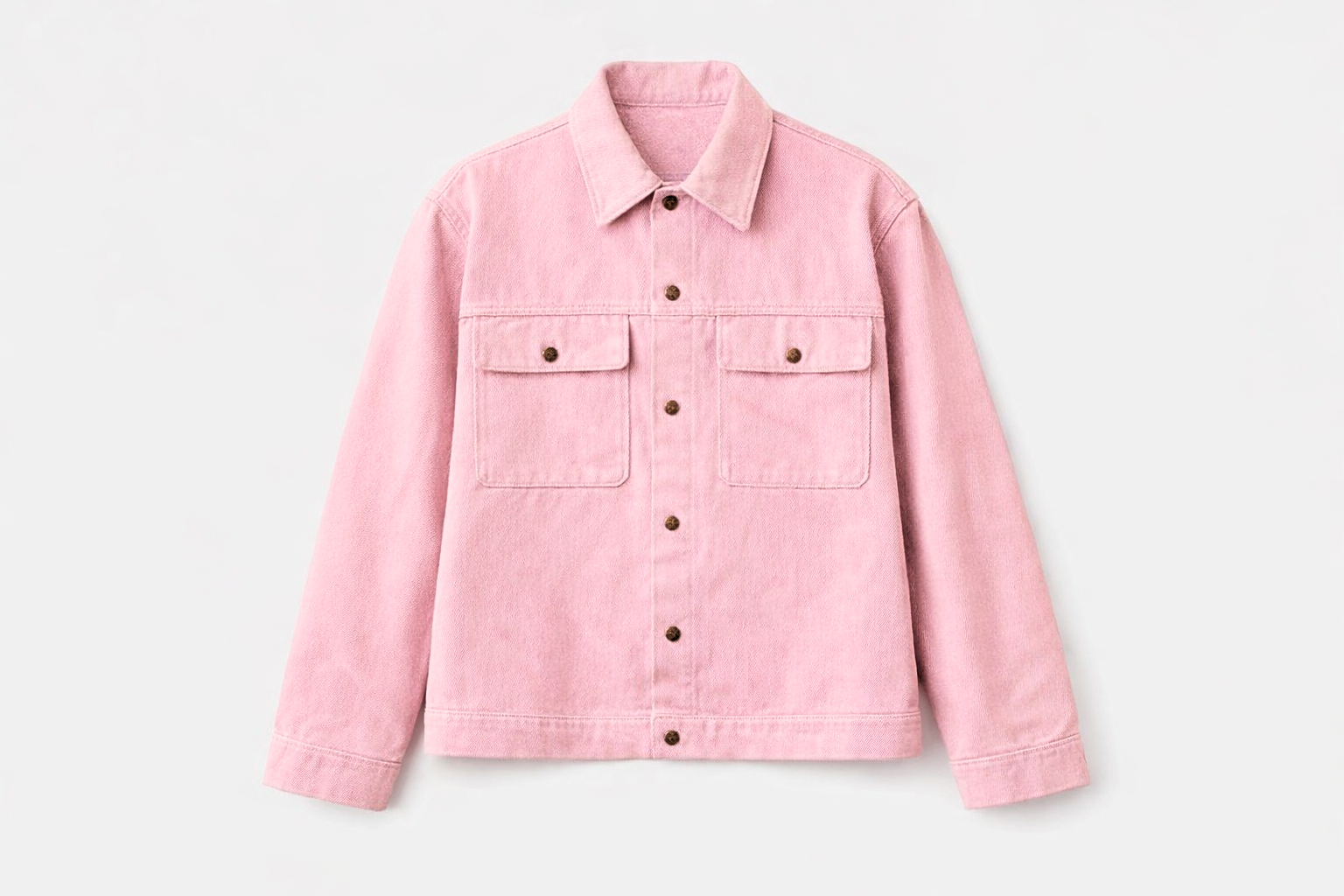 Pink cloud denim jacket