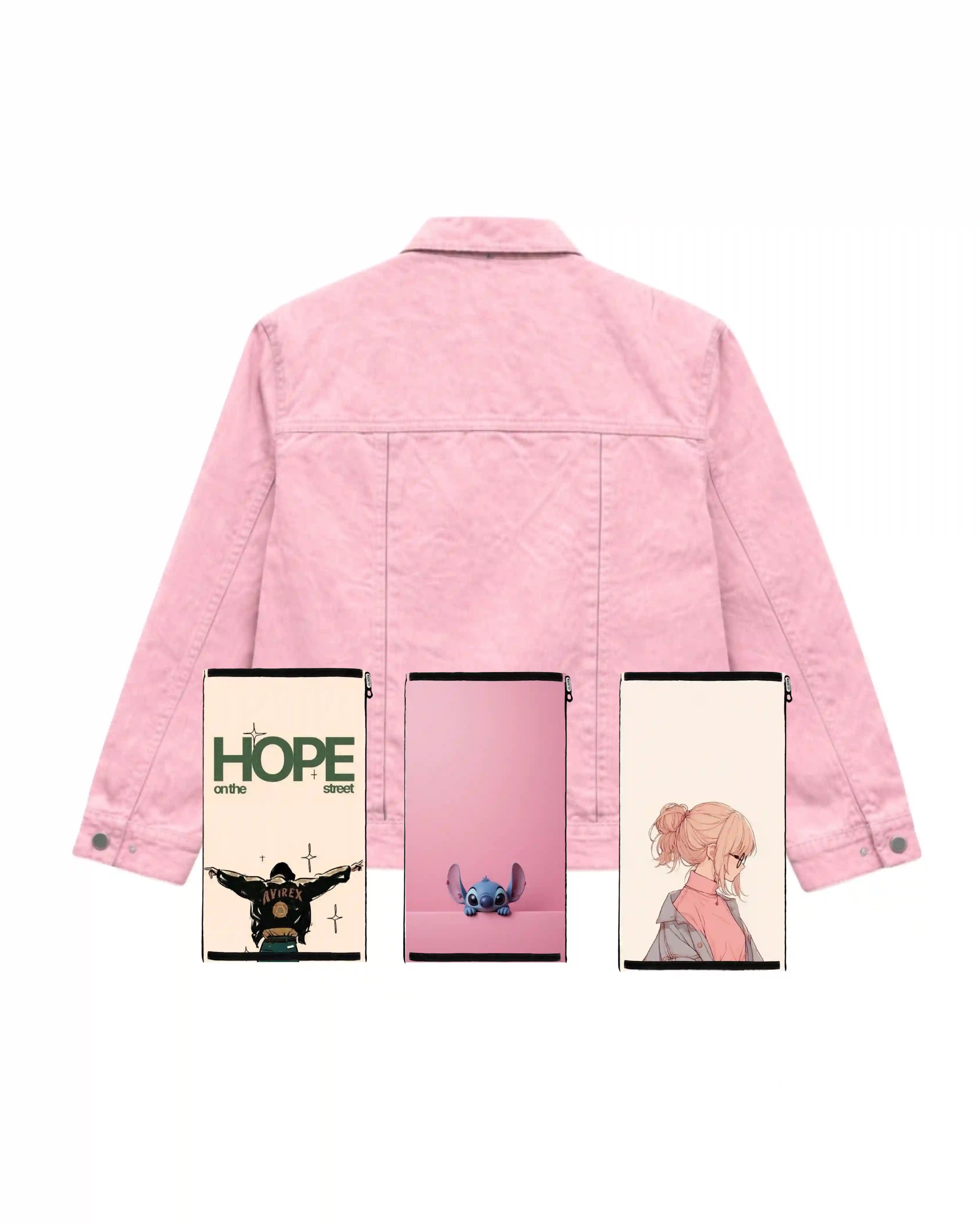 Denim Jacket with 3 Swappable panels