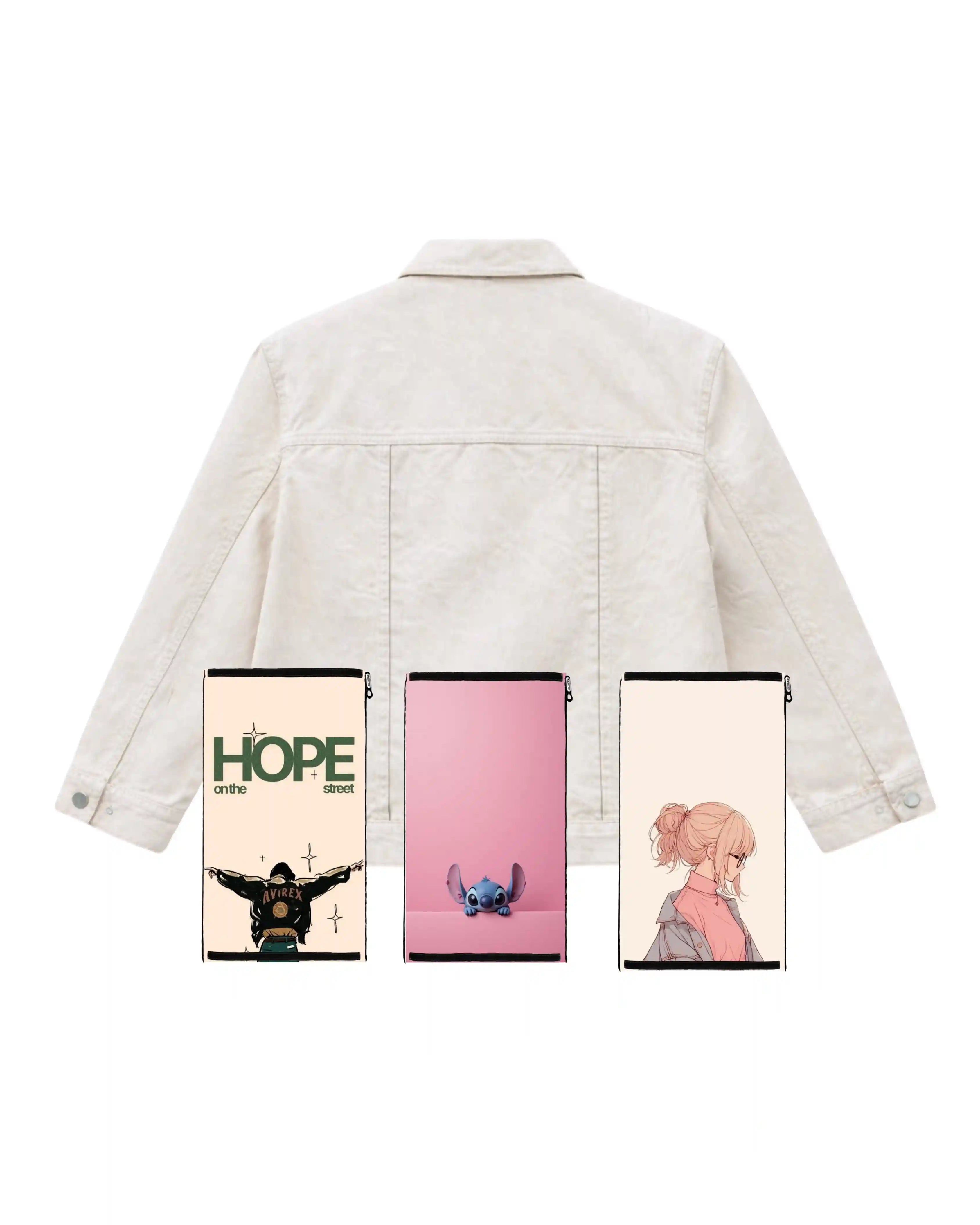 Denim Jacket with 3 Swappable panels