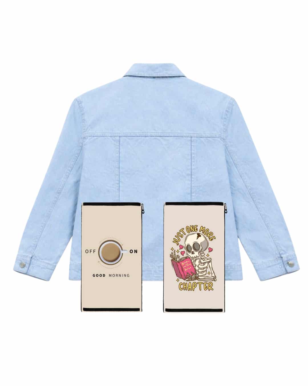 Denim jacket with 2 swaps