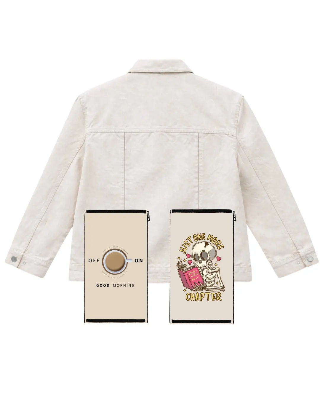 Denim jacket with 2 swaps